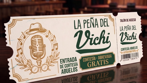 Entrada Cortesía Abuelas y Abuelos "la peña del vichi"